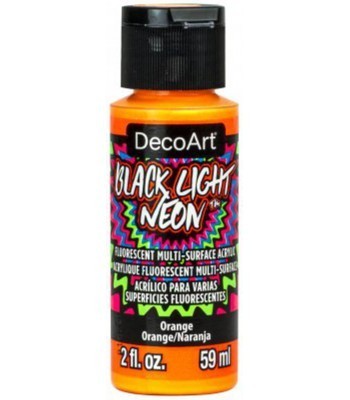 DecoArt Black Light Neon - Orange 2oz